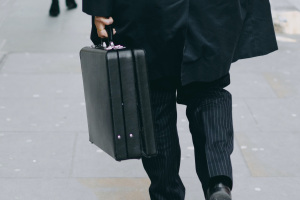 Man with a briefcase