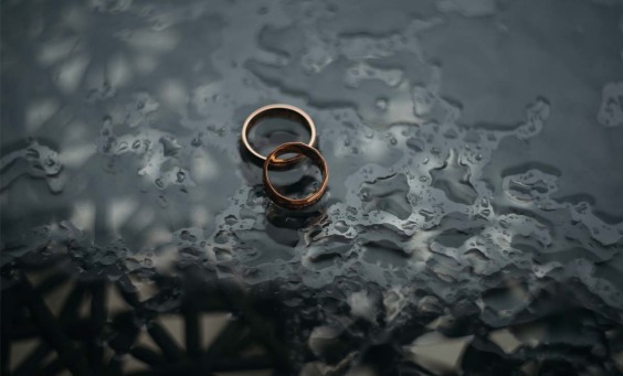 Picture of two rings depicting a no-fault divorce
