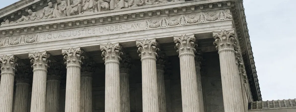 An image of a building representing 'Equal Justice Under Law.